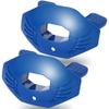 2Pcs Football Mouth Guard,Youth Mouth Guard Football,Football Mouthpiece with Strap,No Boil, Soft and Durable, Maximum Breathing Channel,Fits Adult,Youth Hockey Rugby(Blue) view 1