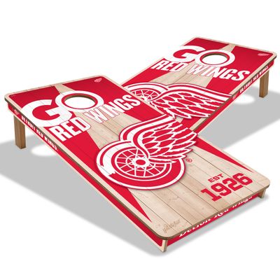 YouTheFan NHL Detroit Red Wings 2 x 4 Professional Wood Cornhole Game