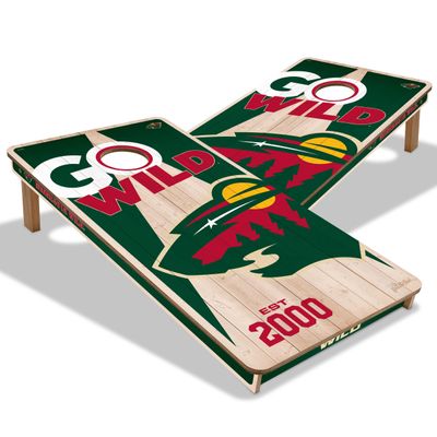 YouTheFan NHL Minnesota Wild 2 x 4 All Wood Cornhole Without Bags