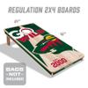 YouTheFan NHL Minnesota Wild 2 x 4 All Wood Cornhole Without Bags view 2