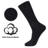 Alpine Swiss Mens Dress Socks 6 Pair Crew Sock Cotton Dress Socks for Men Solid Ribbed Argyle Pattern Multicolor Fun Designs Business Pack view 2