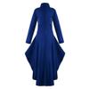 SACFOF Renaissance Steampunk Tailcoat Halloween Costumes for Women, Victorian Medieval Pirate Vampire Gothic Irregular Coats view 2