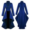 SACFOF Renaissance Steampunk Tailcoat Halloween Costumes for Women, Victorian Medieval Pirate Vampire Gothic Irregular Coats view 3