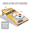 YouTheFan NFL Pittsburgh Steelers 2 x 4 Professional Wood Cornhole Game view 2
