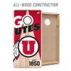 YouTheFan NCAA Utah Utes 2 x 4 Professional Wood Cornhole Game view 4