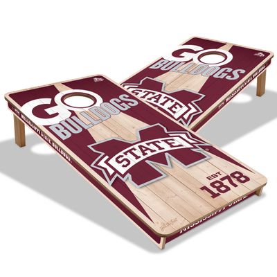 YouTheFan NCAA Mississippi State Bulldogs 2 x 4 Professional Wood Cornhole Game