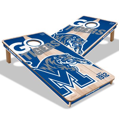 YouTheFan NCAA Memphis Tigers 2 x 4 Professional Wood Cornhole Game
