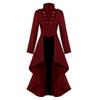 SACFOF Renaissance Steampunk Tailcoat Halloween Costumes for Women, Victorian Medieval Pirate Vampire Gothic Irregular Coats view 1