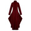 SACFOF Renaissance Steampunk Tailcoat Halloween Costumes for Women, Victorian Medieval Pirate Vampire Gothic Irregular Coats view 2