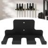 3 Bar Wall Mounted Barbell Rack, Heavy Duty Carbon Steel Vertical Storage for Home Gym & Commercial Fitness, Space-Saving Weightlifting Equipment, Durable Barbell Holder for Workouts view 4