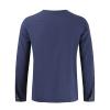 Men's Cotton Linen Button Down Solid Shirt Casual Stylish Long Sleeve Henley Shirt Business Beach Dress Shirts (3X-Large,Dark Blue) view 3