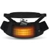 Electric Heated Hand Warmer Pouch,Football Hand Warmer with Double Sided Heating Areas,Zipped Pocket and Adjustable Strap,Heated Hand Muff Ideal for Football,Hunting,Fishing,Camping,Golf(Black) view 1