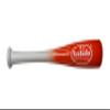 BamBooBat's One Hand Training Bat 21 Inch Training Bat Youth  Bamboo Baseball Trainer Bat for Hand Eye Coordination, Contact Hitting & Swing Mechanics for Little League White Handle/Orangle Barrel