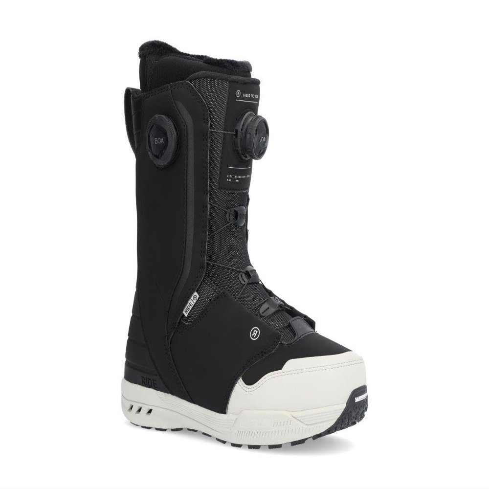 Ride Lasso Pro Wide Men's Snowboard Boots, Black, 10.5