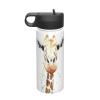 Clever Giraffe 18oz Insulated Sports Kettle, Outdoor Sport Gym Stainless Steel Water Bottle With Straw Lid view 1