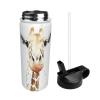 Clever Giraffe 18oz Insulated Sports Kettle, Outdoor Sport Gym Stainless Steel Water Bottle With Straw Lid view 3