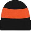 NFL Kids Youth 8-20 Officially Licensed Team Color Primary Logo Basic Sport Knit Cold Weather Cuffed Beanie Hat - Cincinnati Bengals - Black view 3
