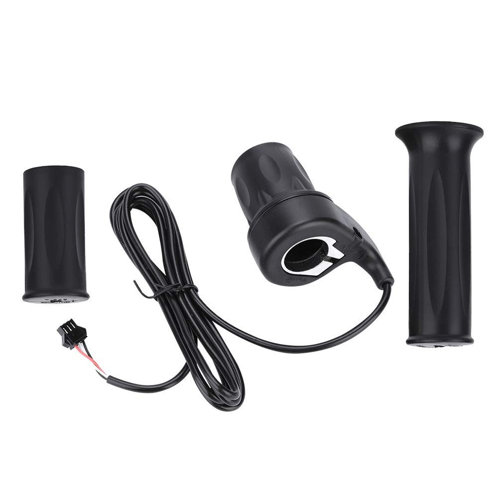 Electric Scooter Throttle with 1.5m Cable Wire Speed Throttle, 22.5mm Universal Black Plastic Electric Speed Throttle Handle for Electric and Scooter, Electrocar
