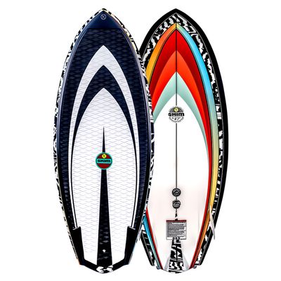 Hyperlite Shim 5.3 Wakesurf Board - Durashell Construction - Single Concave Base w/ Vented Tail Channels
