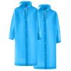 2 PC Raincoats for Adults Reusable Lightweight Rain Poncho Waterproof Outdoor Hiking Hooded Rain Coat for Women Men view 1