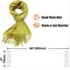 Cindy & Wendy Women's Pashmina Shawl Wrap for Evening Dress Bridesmaid Wedding Bridal Winter Warm Large Soft scarf (Apple Green) view 4
