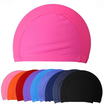 Swimming Hat, 12Pcs Swimming Men Women Nylon Single Color Set Quick Dry Hat Swimming Pool Supplies