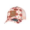 Ariat Youth Girls Southwestern Print Leather Patch Ponytail Cap, Pink, One Size view 1
