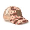 Ariat Youth Girls Southwestern Print Leather Patch Ponytail Cap, Pink, One Size view 2