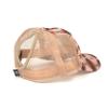 Ariat Youth Girls Southwestern Print Leather Patch Ponytail Cap, Pink, One Size view 4