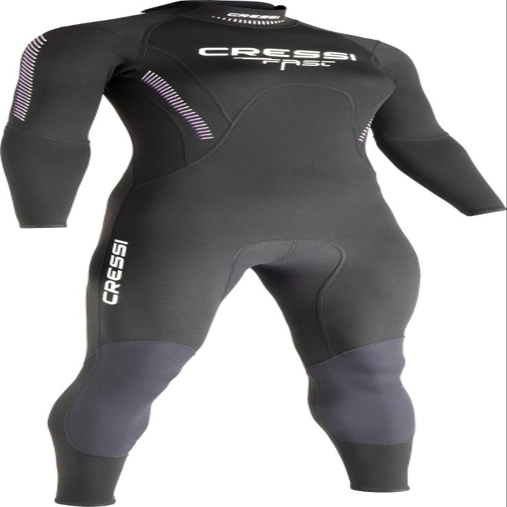 Cressi Fast 1 mm Lady Monopiece Wetsuits, Black/Lilac, S