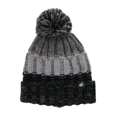 Grand Sierra Kids' Fleece Lined Chunky Marled Knit Winter Cuff Beanie