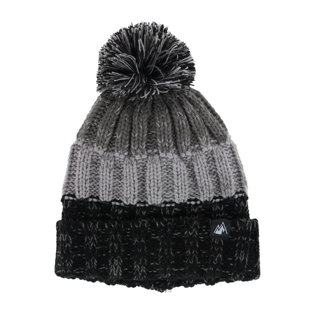 Grand Sierra Kids' Fleece Lined Chunky Marled Knit Winter Cuff Beanie