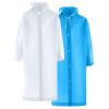 2 PC Raincoats for Adults Reusable Lightweight Rain Poncho Waterproof Outdoor Hiking Hooded Rain Coat for Women Men view 1