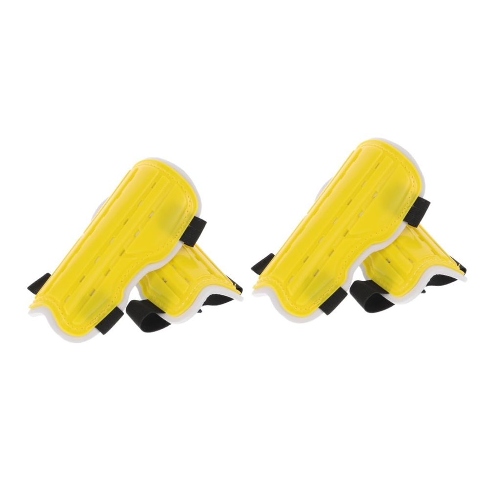 Happyyami 2pairs Youth Soccer Shin Guards for Boys Girls Age Shin Pads Comfortable Pad Breathable Design