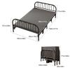 GBPLDMAQ Camping Cot Four Folds Folding Over Quietness, Folding Steel Cot Easy to Storage, Camping Cots Max Load 500kg, Camp Cots for Adults(196x77x100cm/77x30x39in) view 2