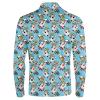Funny Animal Men's Long Sleeve Golf Shirt, Light, Cool, Quick-Drying, Casual Collared Polo Shirt for Sports and Hiking Large view 3