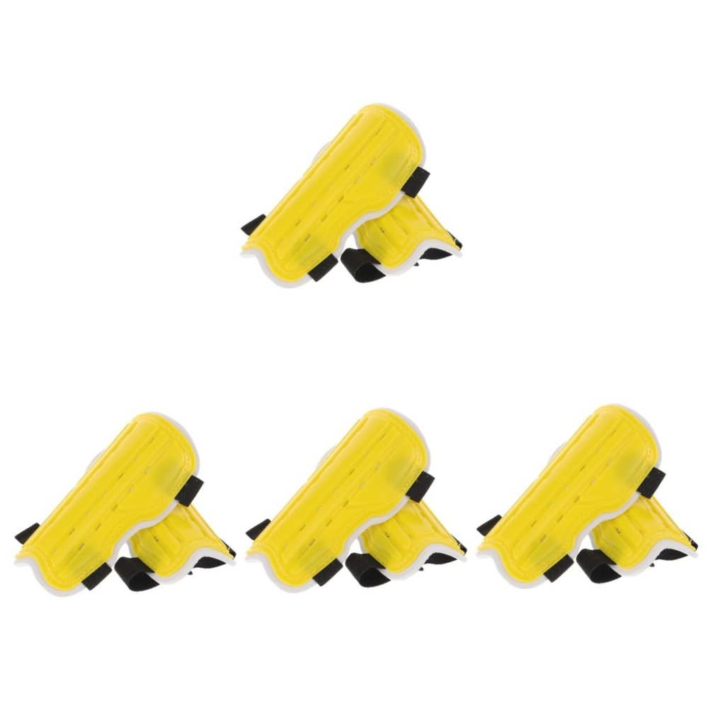 Happyyami 3pairs Youth Soccer Shin Guards Shin Pads for Boys Age Breathable Material for Boys and Girls