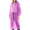2 PC Raincoats for Adults Reusable Lightweight Rain Poncho Waterproof Outdoor Hiking Hooded Rain Coat for Women Men view 4