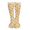 GoasNei Cute Honey Bee Pattern Socks Sport Socks for Women Men Breathable Long Socks for Running Athletic Travel view 1