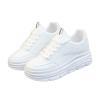 CPMBFDC Womens Fashion Platform Sneakers Low Top Lace Up White Platform Sneakers Womens Casual Comfort Walking Shoes (White,7) view 1