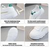 CPMBFDC Womens Fashion Platform Sneakers Low Top Lace Up White Platform Sneakers Womens Casual Comfort Walking Shoes (White,7) view 4