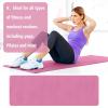 Thin Yoga Mat 5mm Thick High Density Anti-Tear Non Slip Exercise Mat with Carrying Strap Large Yoga Mat for Floor, Stretching, Home Yoga, Fitness, Gym, Workouts, Pilates view 4