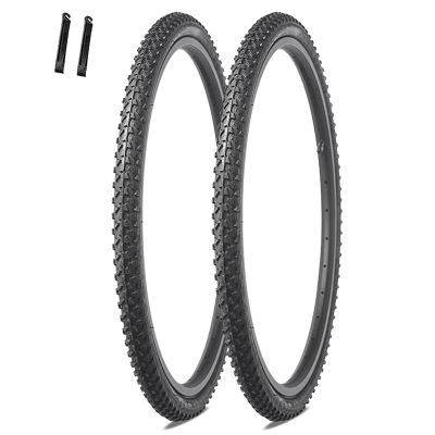 2 Pack Puncture Proof Bike Tires with Pair Levers,16x1.75,24x1.50,24x1.75,26x1.95,All Terrain Durable Replacement Tyres for MTB,BMX,Road,Hybrid,Commuter,Cruiser Bicycle,Trike