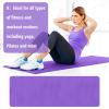 Thin Yoga Mat 5mm Thick High Density Anti-Tear Non Slip Exercise Mat with Carrying Strap Large Yoga Mat for Floor, Workouts, Gym, Stretching, Fitness, Home Yoga, Pilates view 4