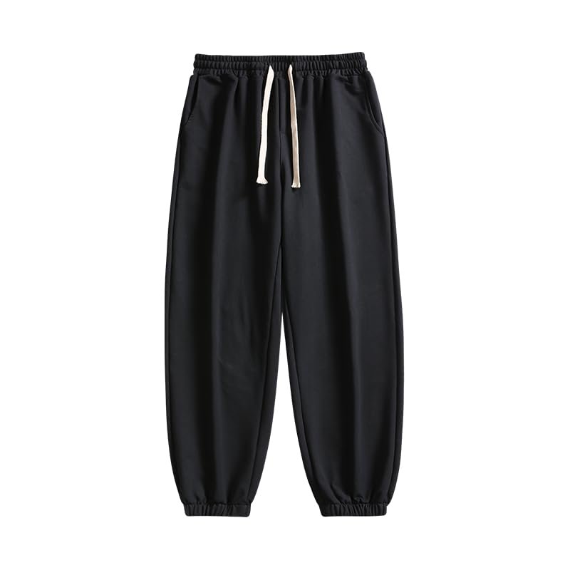 PERFORMANCE ACTIVEWEAR PENGYU TENGFEI Men's Drawstring Sweatpants, Versatile, Trendy (US, Alpha, Small, Regular, Regular, Ferrous)