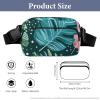 Crossbody Fanny Pack for Women Men With White Spots Waist Pack Sports Belt Bag Large Waist Bag with Adjustable Strap Fashion Hip Bum Bag for Workout Running Traveling view 2