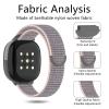 TopPerfekt Bands Compatible with Fitbit Ace LTE Band, Soft Durable Braided Nylon Material Straps, Water Resistant, Breathable Sport Replacement - Sand Pink view 2