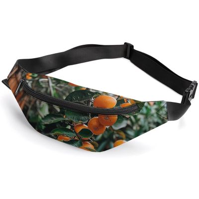 Fanny Pack for Women Men Tree Full of Oranges Waist Pack Everywhere Belt Bag Sports Waist Bag with Adjustable Strap Fashion Hip Bum Bag for Traveling Running Workout