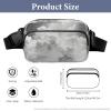 Crossbody Fanny Pack for Women Men A Cloud Floating Waist Pack Sports Belt Bag Large Waist Bag with Adjustable Strap Fashion Hip Bum Bag for Workout Running Traveling view 2
