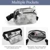 Crossbody Fanny Pack for Women Men A Cloud Floating Waist Pack Sports Belt Bag Large Waist Bag with Adjustable Strap Fashion Hip Bum Bag for Workout Running Traveling view 3